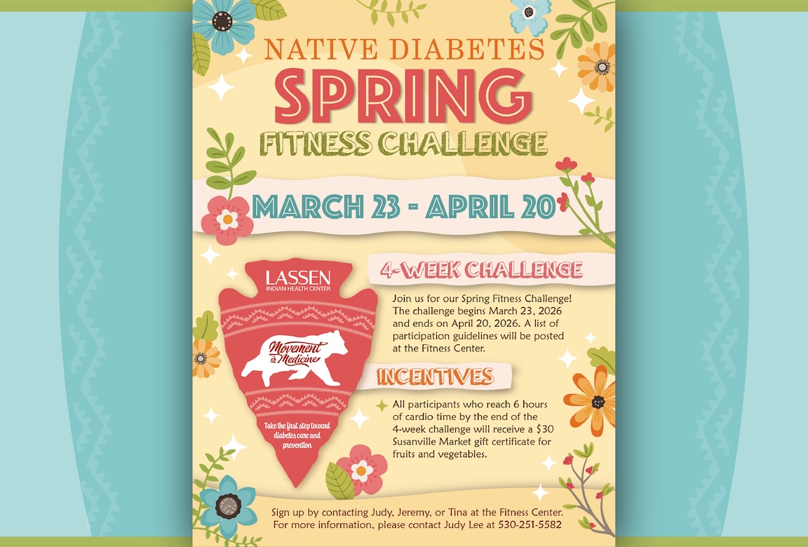Native Diabetes Spring Fitness Challenge Flyer