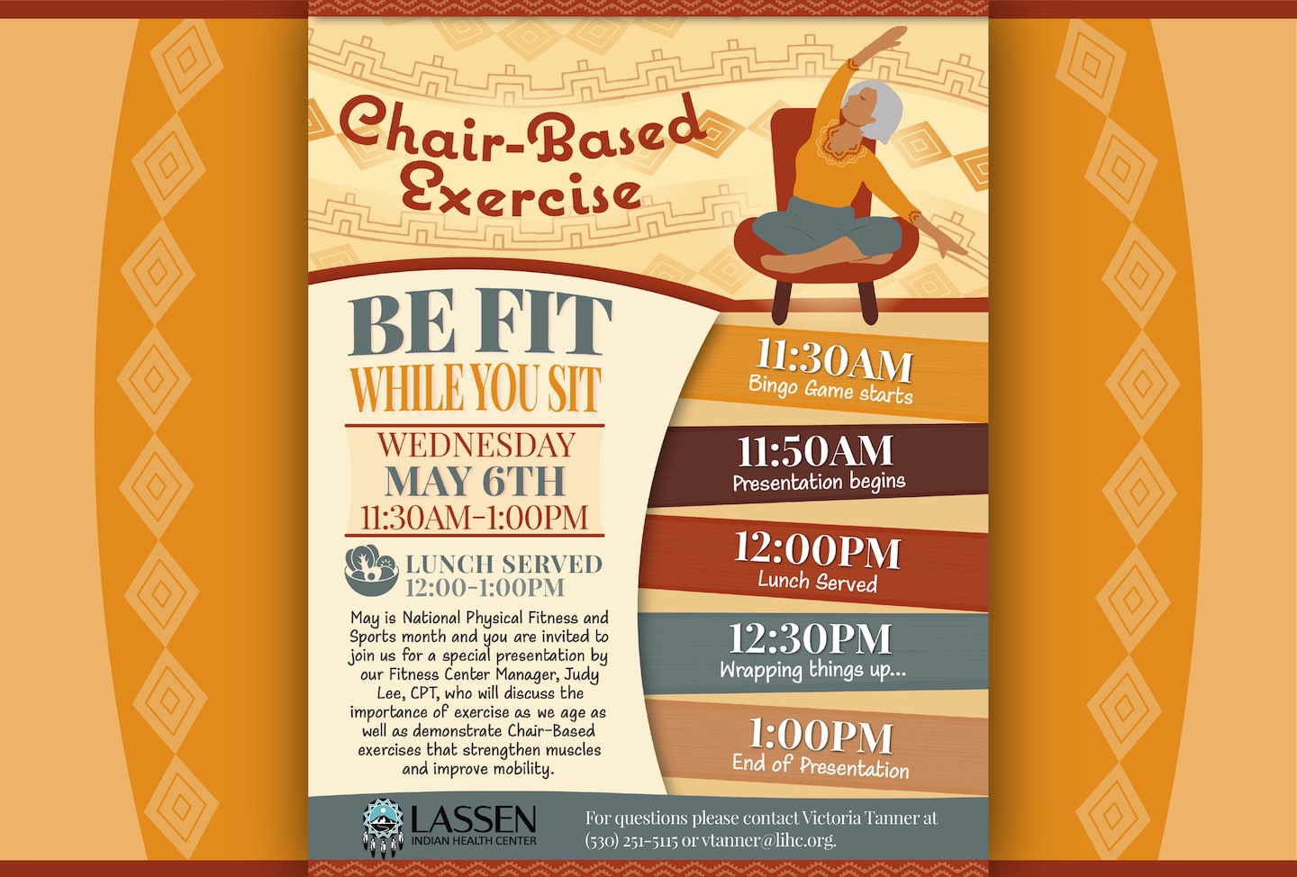 Chair Exercises Presentation Flyer